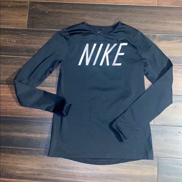 Nike Girls Long Sleeve Compression Shirt - Picture 1 of 3